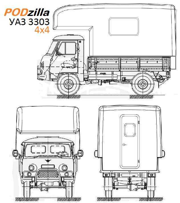 Будка на уаз 3303 своими руками чертежи размеры