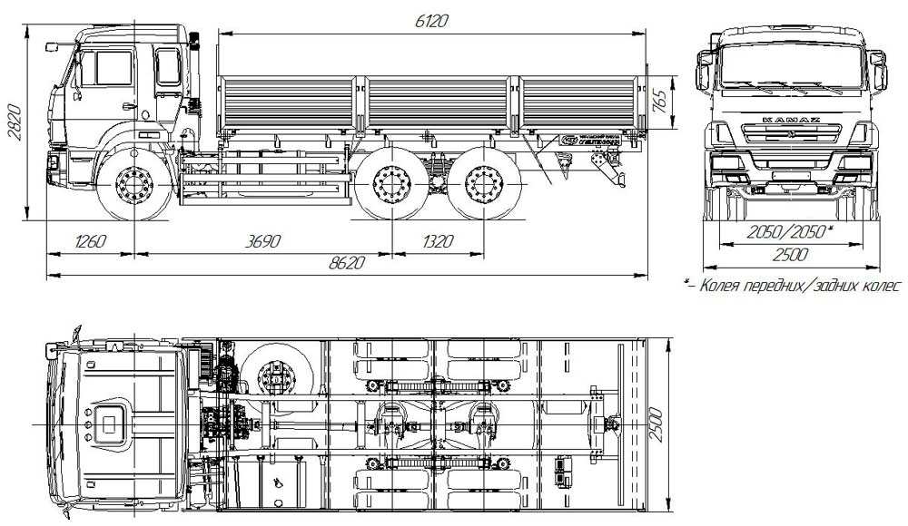 Камаз 43101 схема