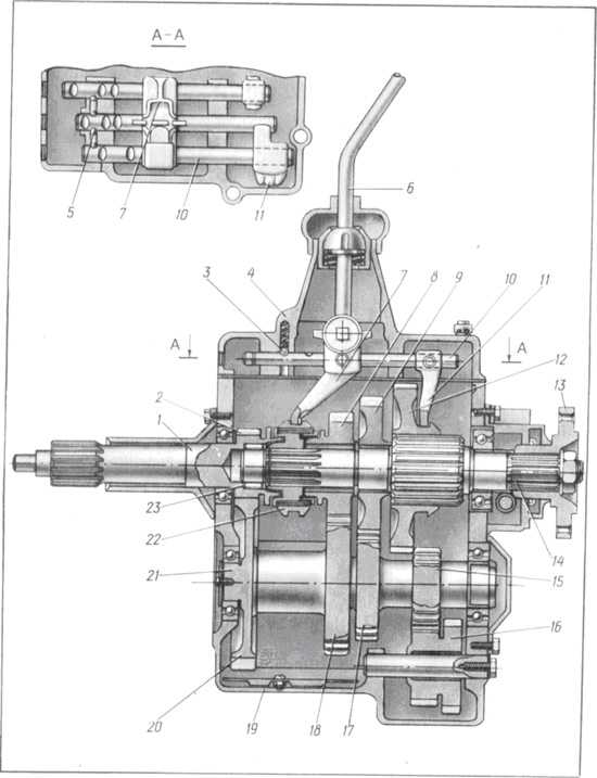 Чертеж кпп газ 53