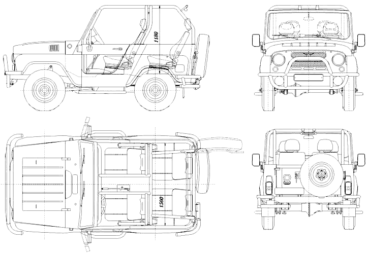 Уазик схема. УАЗ 469 Blueprint. Габариты УАЗ 469. Габариты УАЗ 3151. Высота УАЗ 469.
