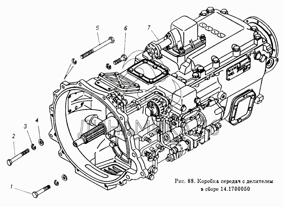 Камаз делитель кпп схема