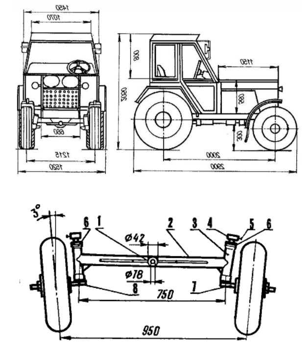 Чертежи трактора своими руками