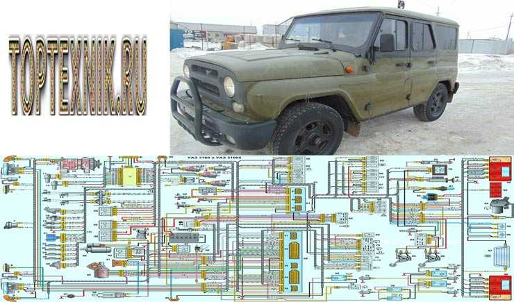 Схема уаз 3151