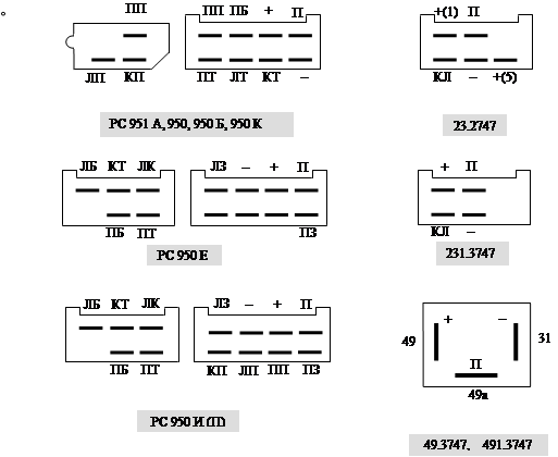 Рс 950 схема подключения