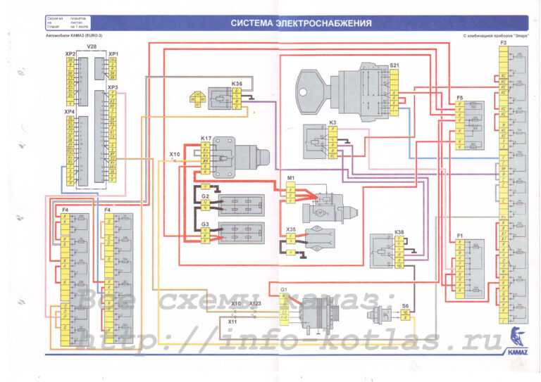 Электрическая схема камаз 65115