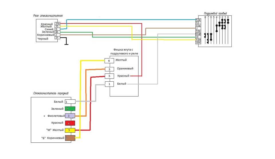 Схема подключения дворников уаз буханка