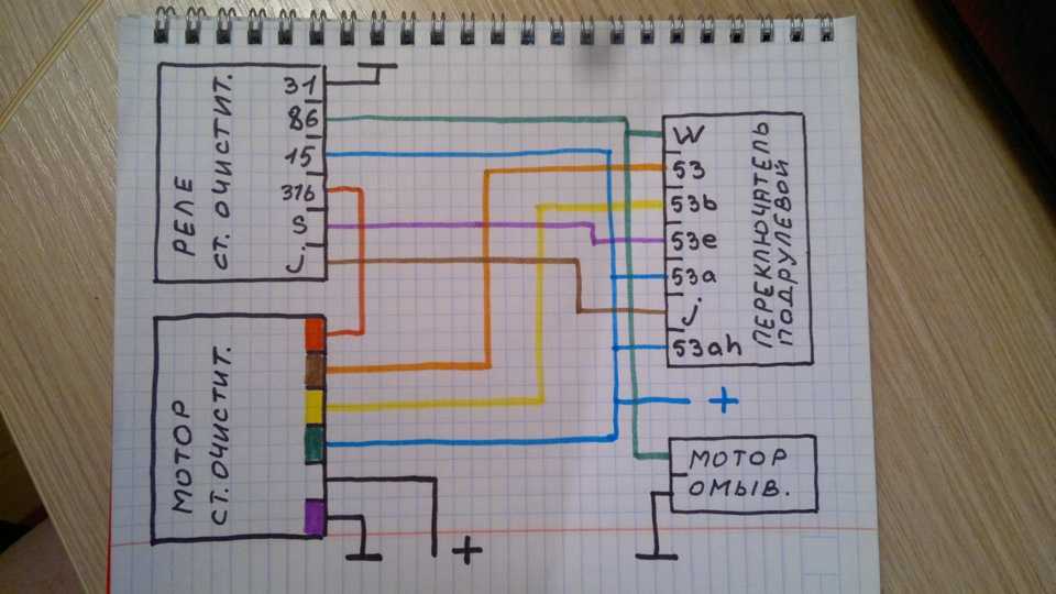 Схема подключения дворников уаз буханка