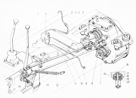 Схема кпп газ 66 переключения передач