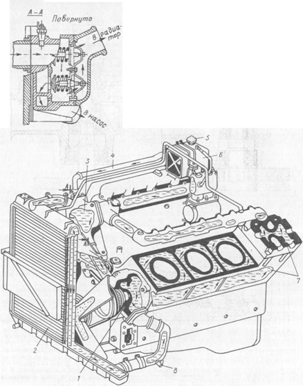 Схема охлаждения двигателя камаз 740