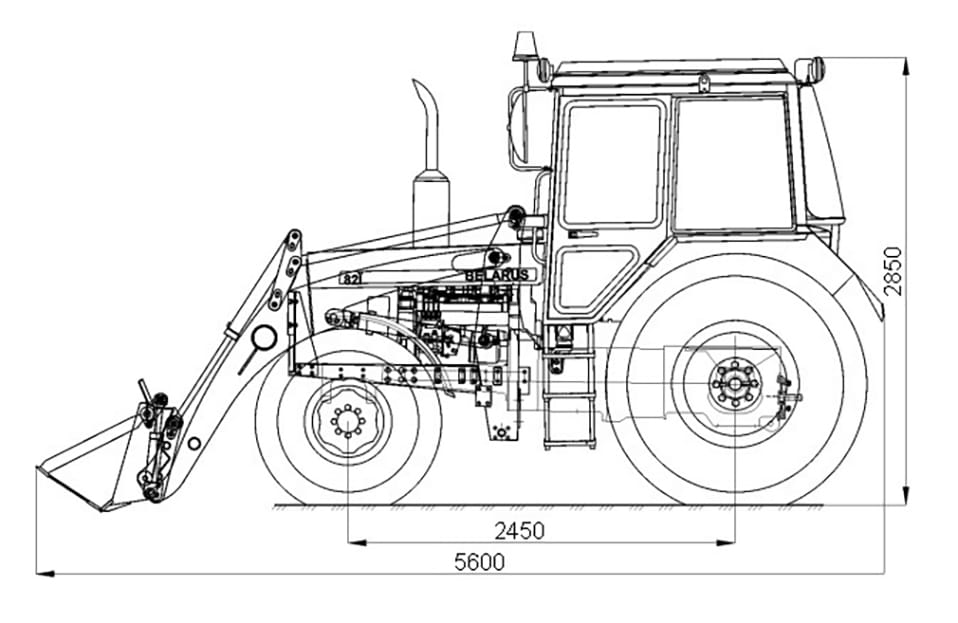 Трактор беларусь чертежи
