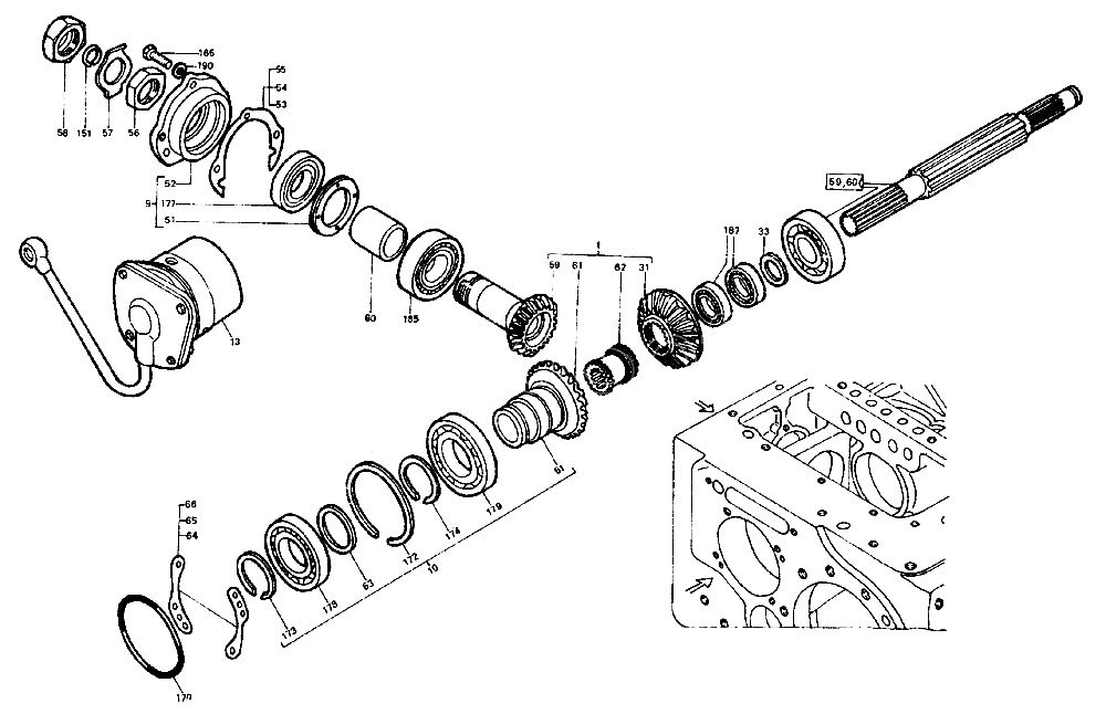 Схема передач т 40